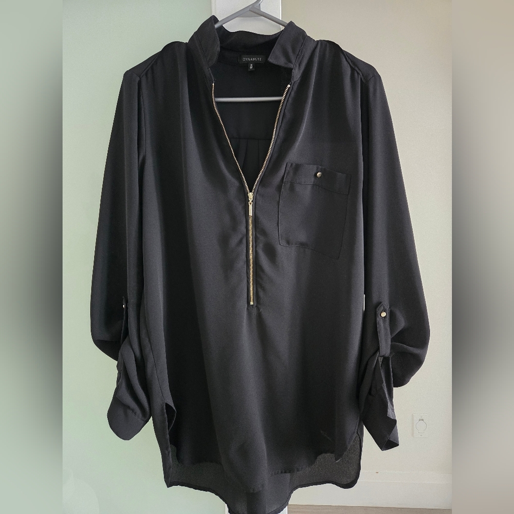 Dynamite Silk Blouse Sz M